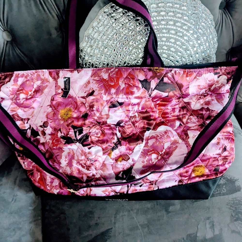 Victoria's Secret Pink Floral Tote